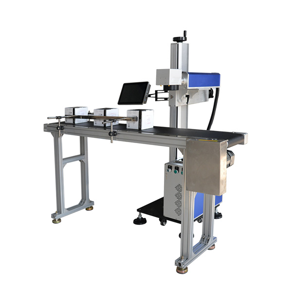 Online flying laser marking machine for industrial papermachinecn
